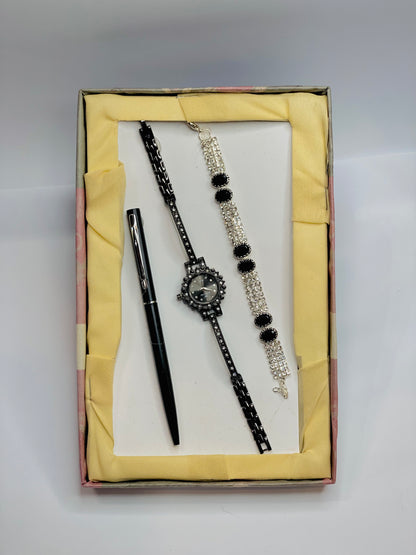 Ladies Watch With Bracelet (2 in 1)
