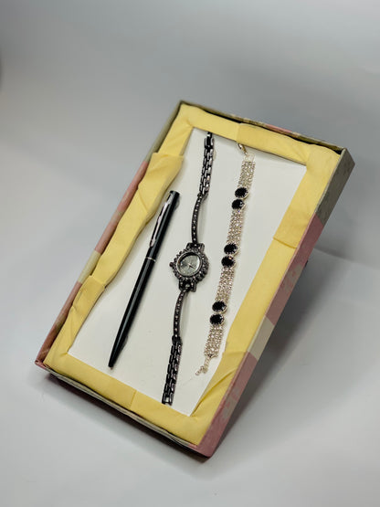 Ladies Watch With Bracelet (2 in 1)