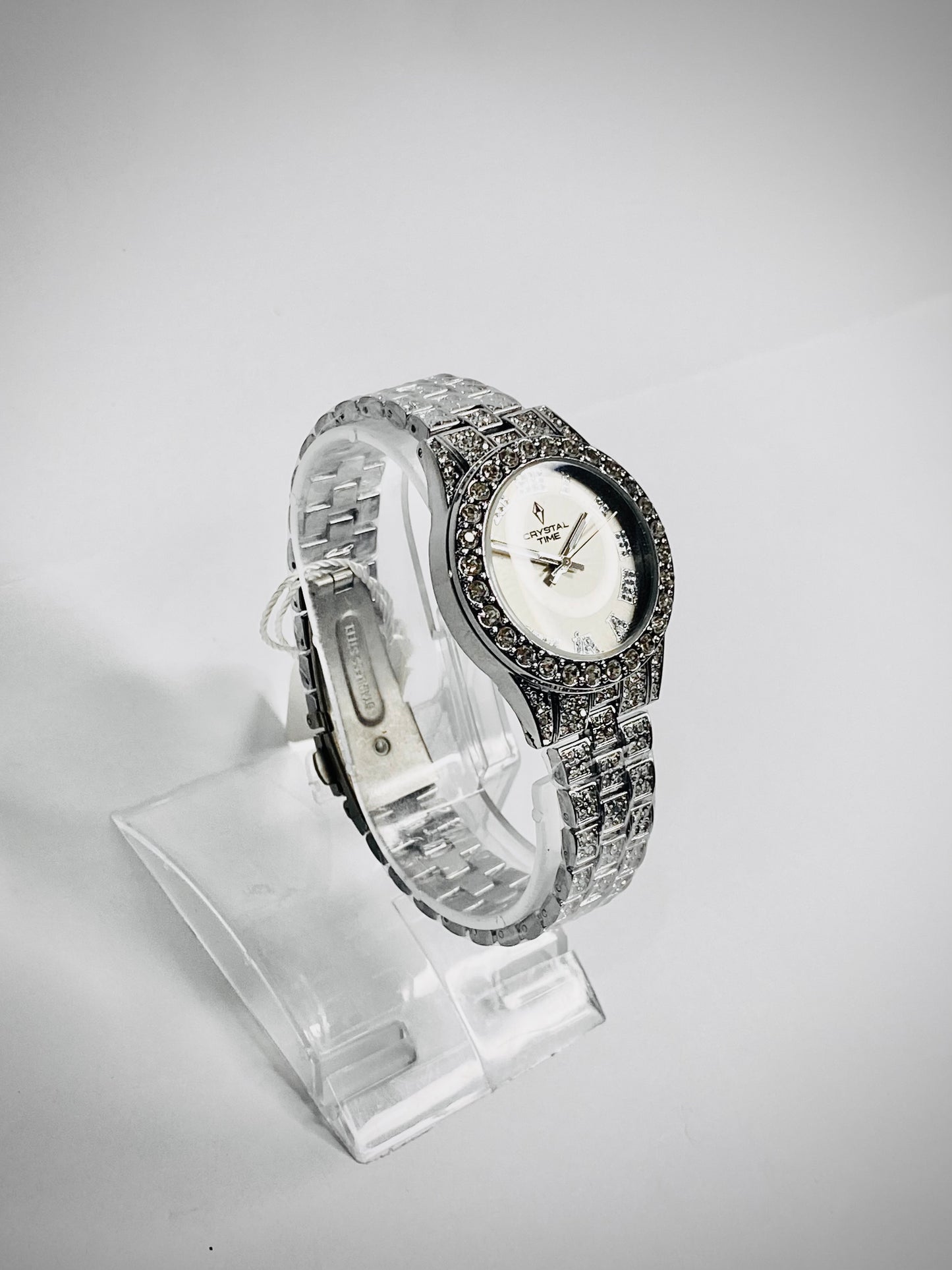 Crystal Time In Silver