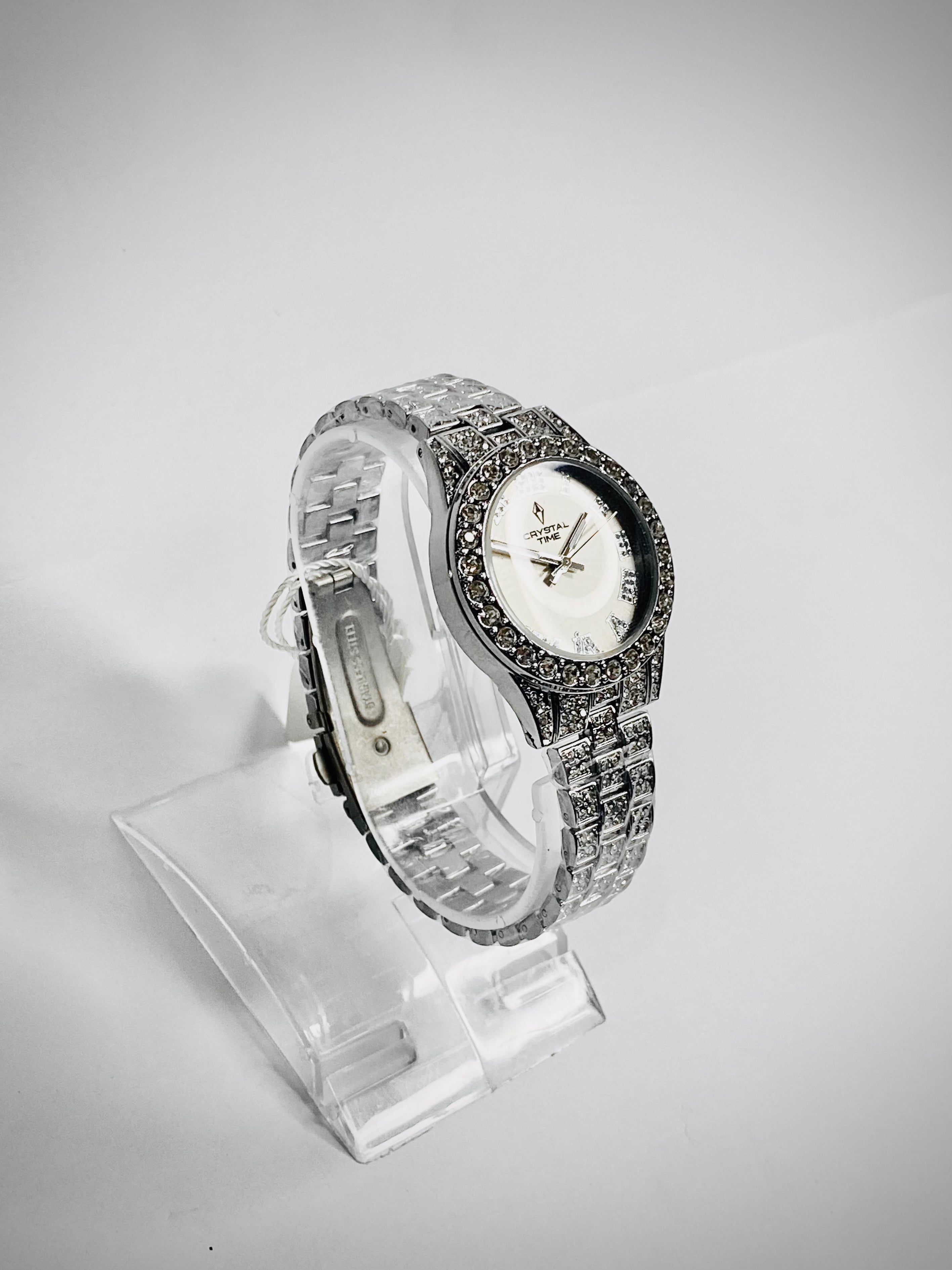 Crystal Time In Silver