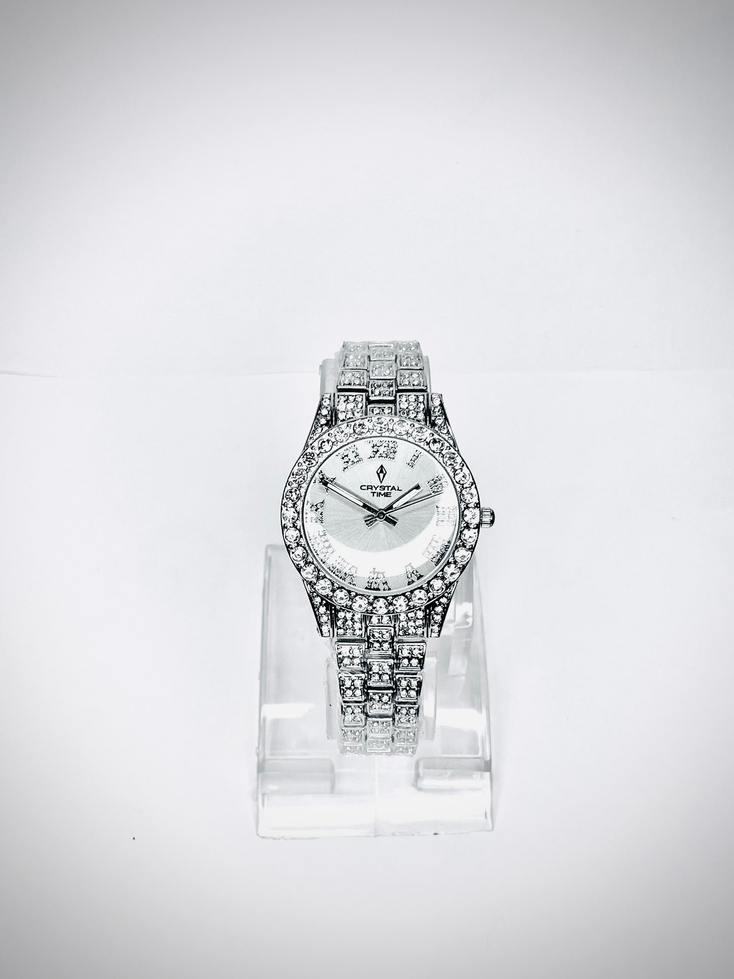 Crystal Time In Silver