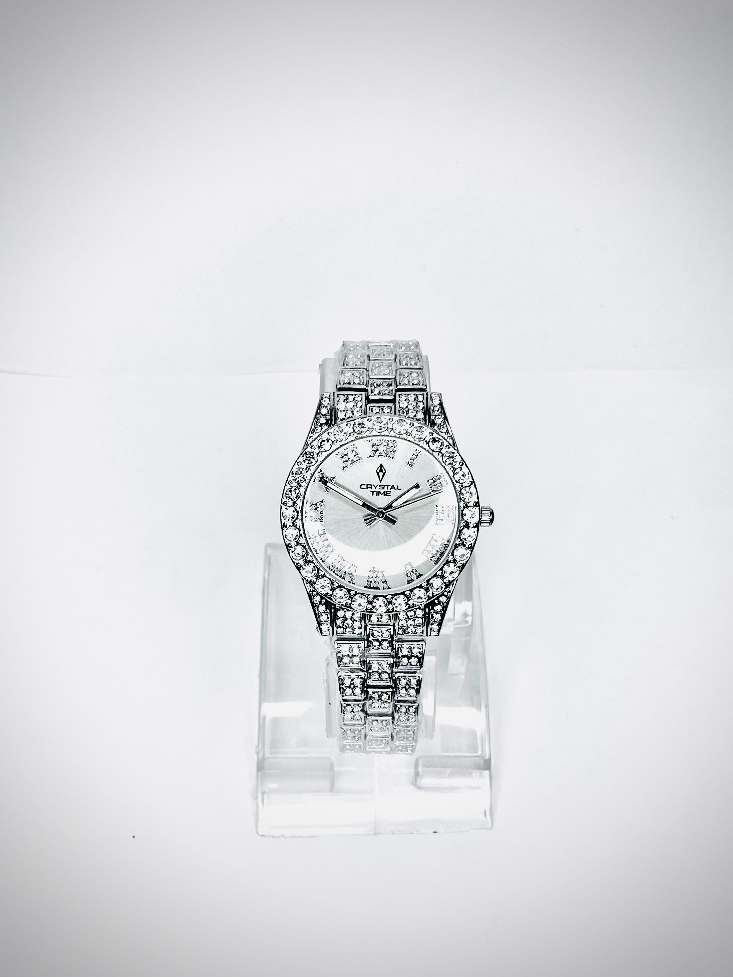 Crystal Time In Silver