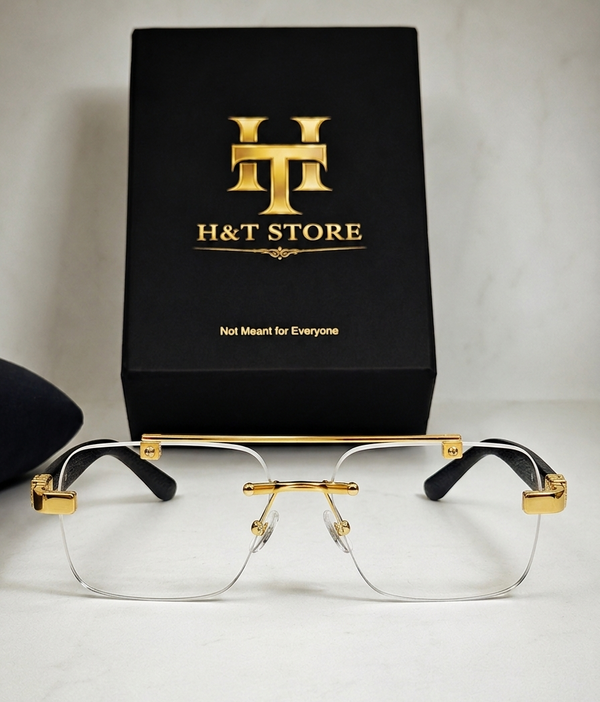 Cheetah UV Diamond Rimless Glasses