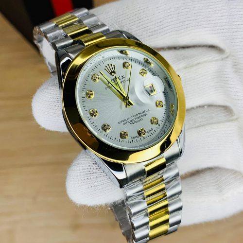 Rolex Plain Dial Two Tone