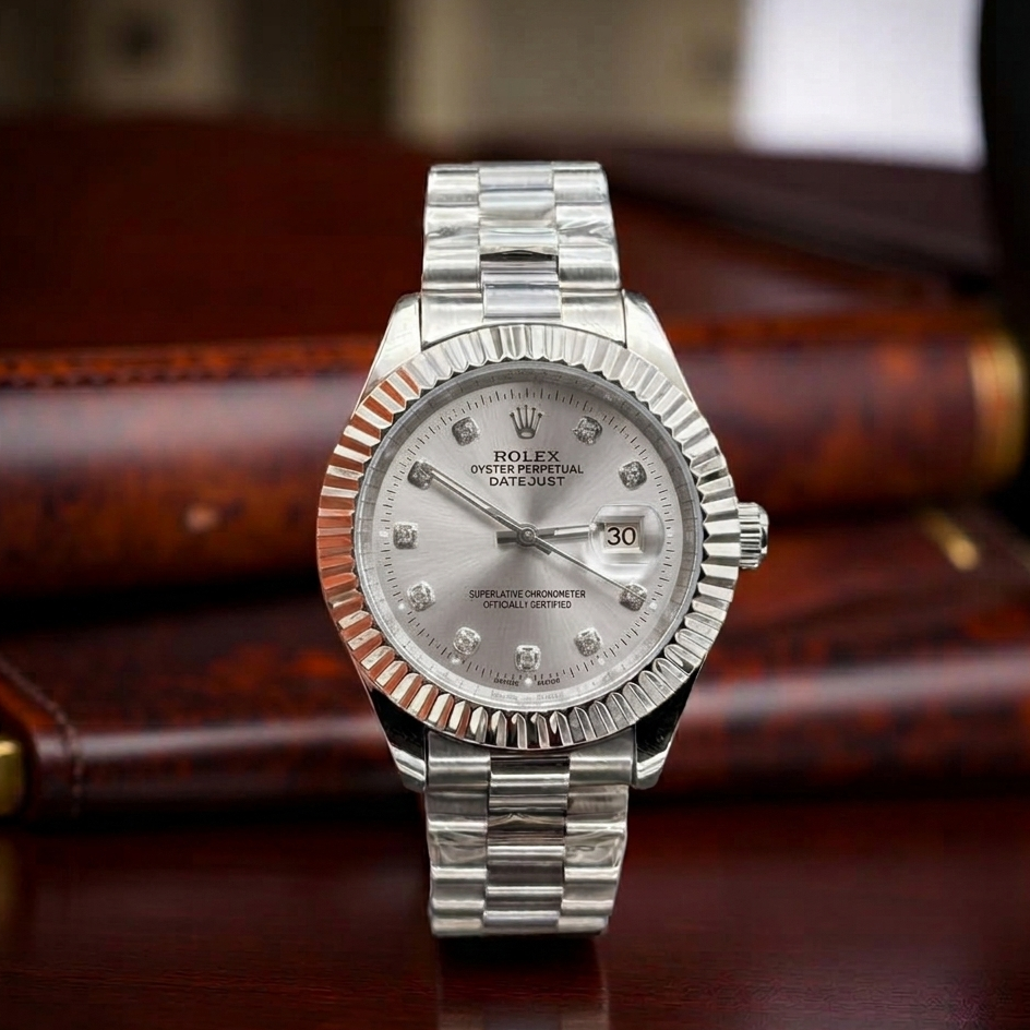 Rolex Oyster Silver Chain